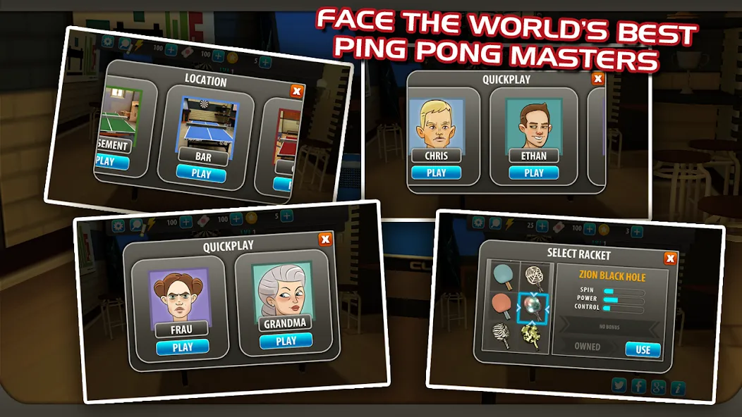 Ping Pong Masters (Пингпонг мастера) [МОД: Все открыто, Дополнительные деньги и Меню MOD] Screenshot 5
