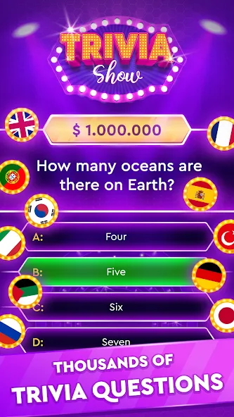 Trivia Show: TV Word Quiz Game [МОД: Много денег, Монет и Все открыто] Screenshot 1