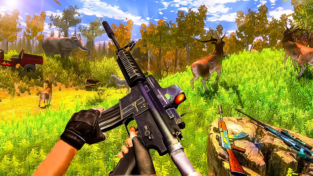 Animal Hunting -Shooting Games (Энимал Хантинг) [МОД: Деньги, Монеты и Меню MOD] Screenshot 2