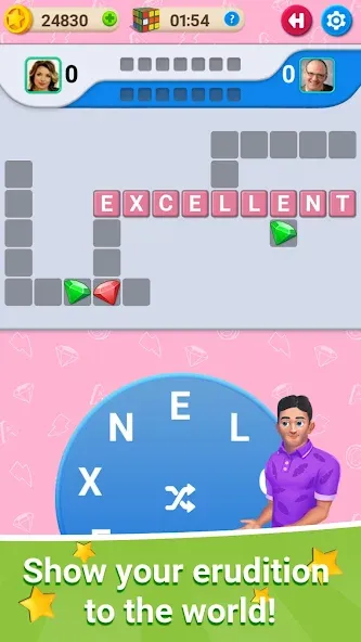 Crossword Online: Word Cup [МОД: Все открыто, Дополнительные деньги и Меню MOD] Screenshot 1