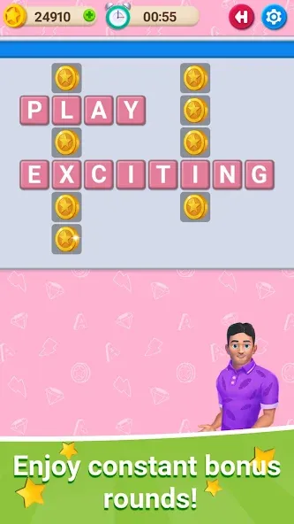 Crossword Online: Word Cup [МОД: Все открыто, Дополнительные деньги и Меню MOD] Screenshot 3