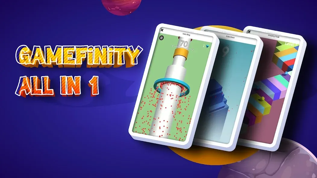 GameFinity: Arcade Mini games [МОД: Бесконечные деньги, Монеты и Мега MOD] Screenshot 1