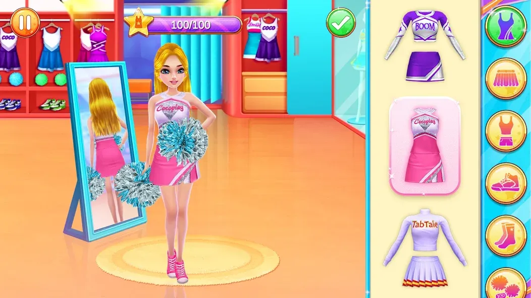 Cheerleader Champion Dance Now [МОД: Бесконечные деньги, Монеты и Мега MOD] Screenshot 1
