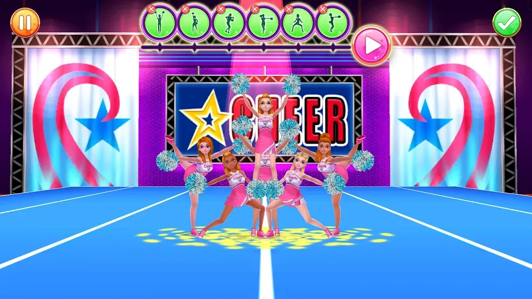 Cheerleader Champion Dance Now [МОД: Бесконечные деньги, Монеты и Мега MOD] Screenshot 2