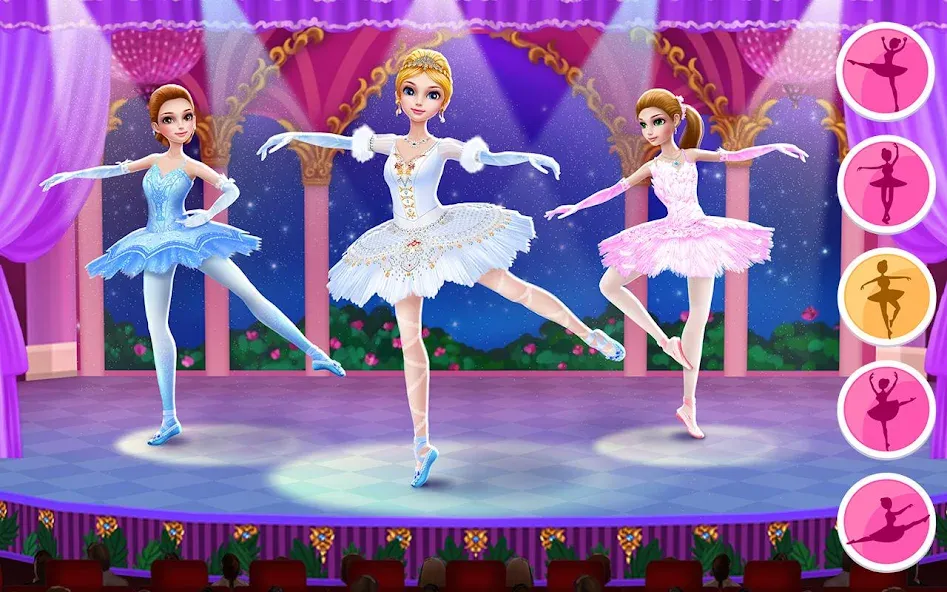 Pretty Ballerina - Girl Game [МОД: Много денег, Монет и Все открыто] Screenshot 1