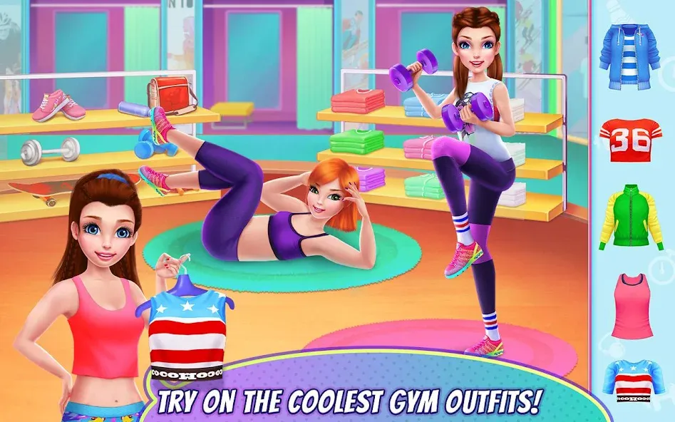 Fitness Girl - Dance & Play [МОД: Бесконечные деньги, Монеты и Мега MOD] Screenshot 1