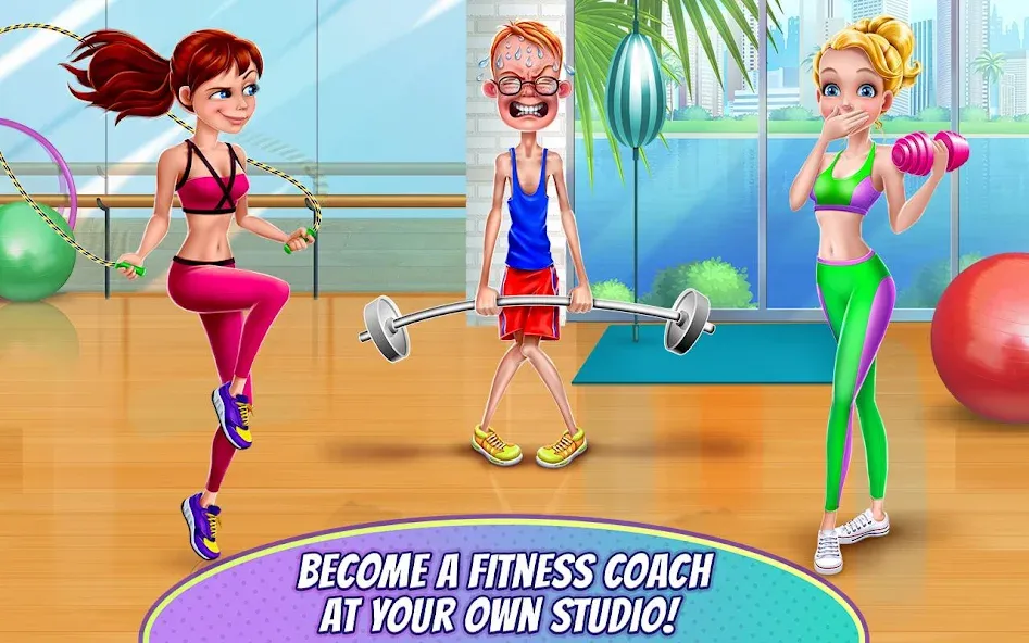 Fitness Girl - Dance & Play [МОД: Бесконечные деньги, Монеты и Мега MOD] Screenshot 2