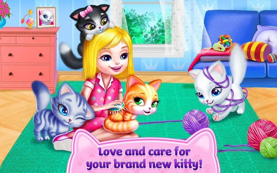 Kitty Love - My Fluffy Pet [МОД: Все открыто, Дополнительные деньги и Меню MOD] Screenshot 5