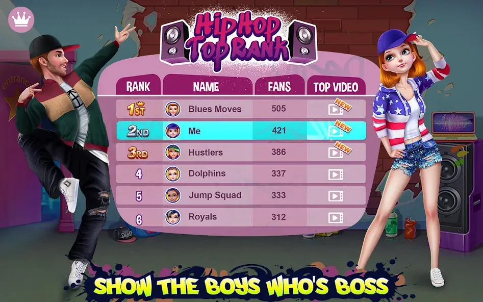 Hip Hop Battle - Girls vs Boys [МОД: Бесконечные деньги, Монеты и Мега MOD] Screenshot 5