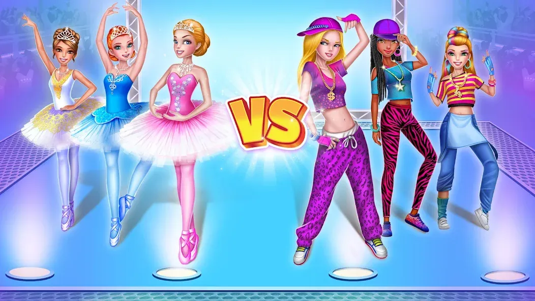 Dance Clash: Ballet vs Hip Hop [МОД: Много денег, Монет и Все открыто] Screenshot 1