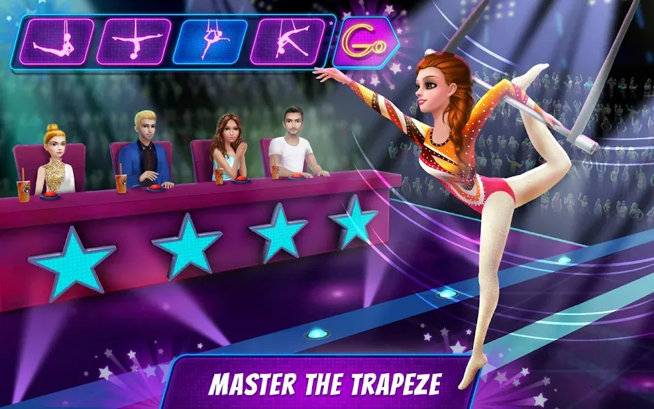 Acrobat Star Show - Girl Power [МОД: Бесконечные деньги, Монеты и Мега MOD] Screenshot 5