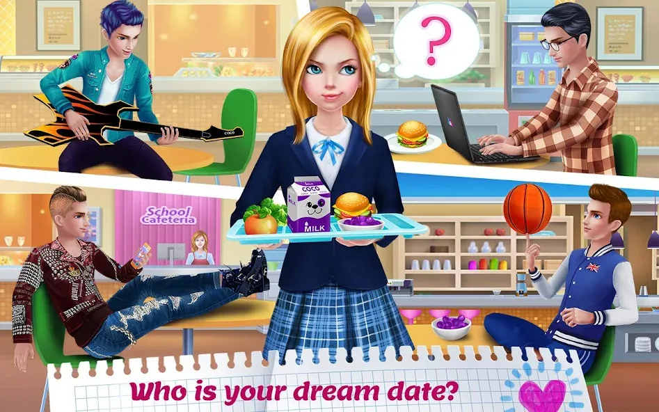High School Crush - Love Story [МОД: Бесконечные деньги, Монеты и Мега MOD] Screenshot 2