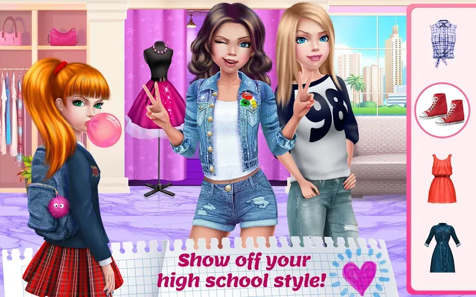 High School Crush - Love Story [МОД: Бесконечные деньги, Монеты и Мега MOD] Screenshot 3