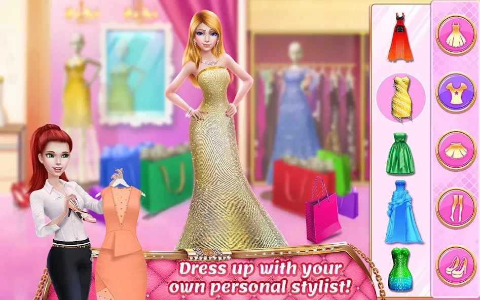 Rich Girl Mall - Shopping Game [МОД: Много денег, Монет и Все открыто] Screenshot 1