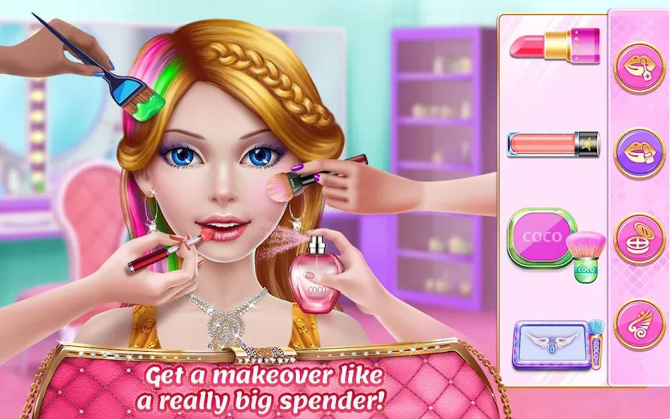 Rich Girl Mall - Shopping Game [МОД: Много денег, Монет и Все открыто] Screenshot 3
