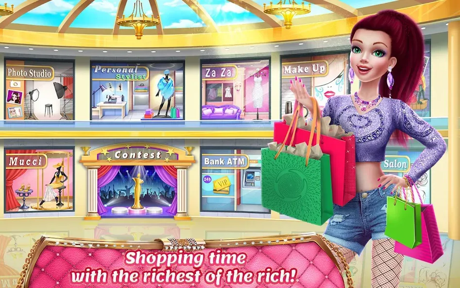 Rich Girl Mall - Shopping Game [МОД: Много денег, Монет и Все открыто] Screenshot 4