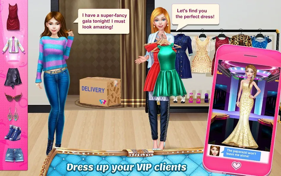 Stylist Girl: Make Me Fabulous [МОД: Бесконечные деньги, Монеты и Мега MOD] Screenshot 2