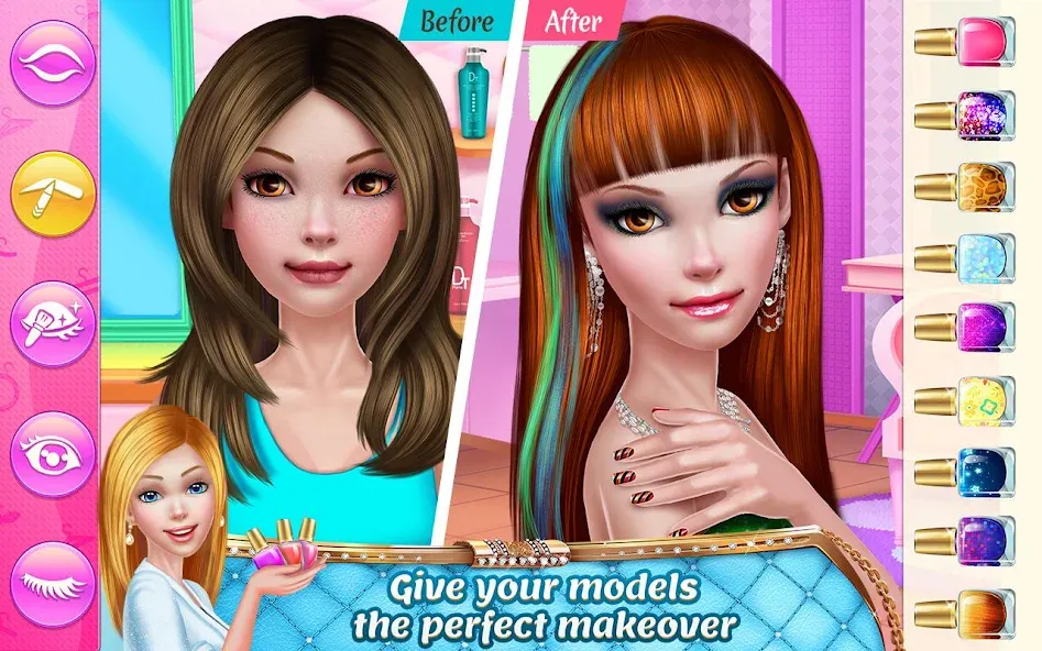 Stylist Girl: Make Me Fabulous [МОД: Бесконечные деньги, Монеты и Мега MOD] Screenshot 3