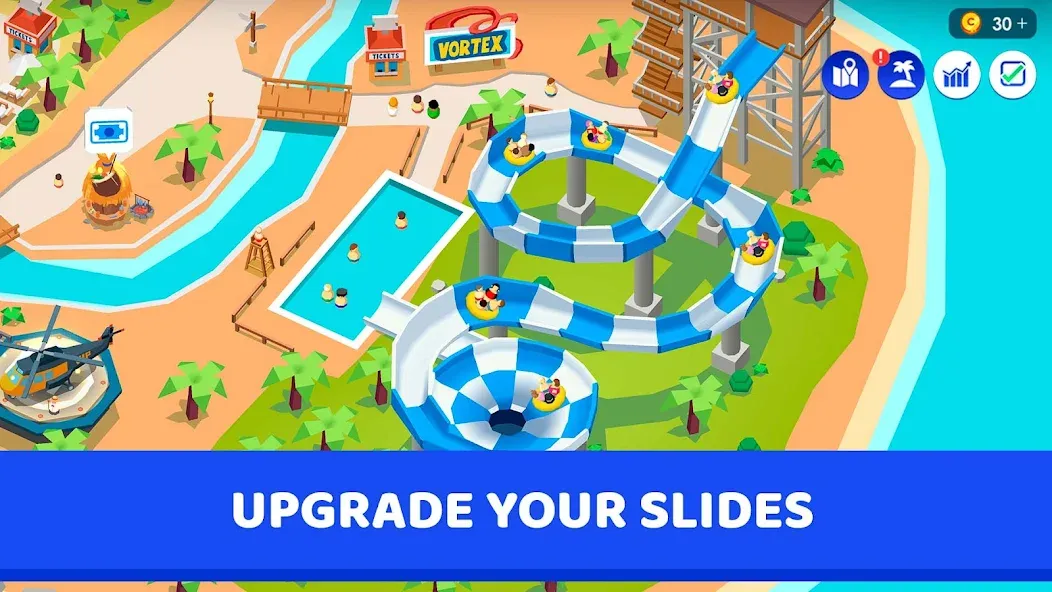 Idle Theme Park Tycoon (Айдел Тем Парк Тайкун) [МОД: Много монет, Открытые уровни и Мега MOD] Screenshot 3