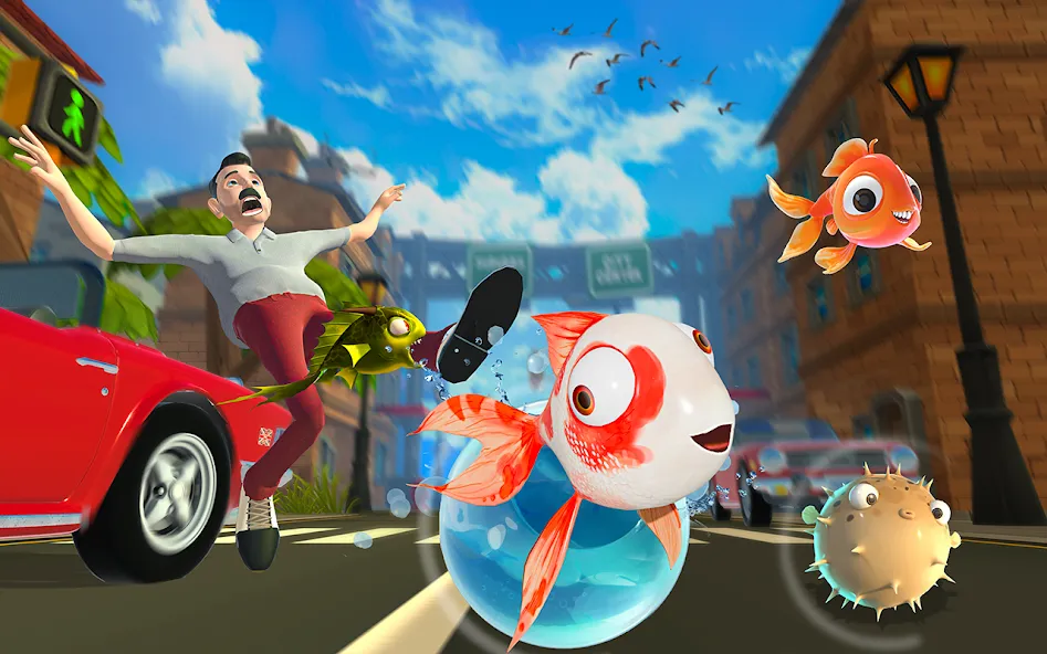 Piranha Escape Hungry Fish.io [МОД: Деньги, Монеты и Меню MOD] Screenshot 1