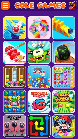 COLE Games (КОЛЕ Геймс) [МОД: Много монет, Открытые уровни и Мега MOD] Screenshot 1
