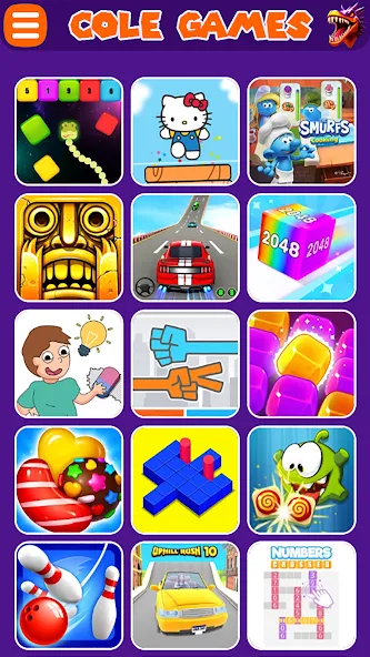 COLE Games (КОЛЕ Геймс) [МОД: Много монет, Открытые уровни и Мега MOD] Screenshot 2