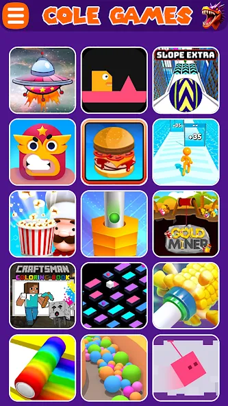 COLE Games (КОЛЕ Геймс) [МОД: Много монет, Открытые уровни и Мега MOD] Screenshot 4