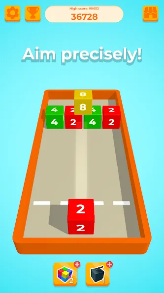 Chain Cube 2048: 3D merge game (Чейн Куб) [МОД: Бесконечные деньги, Монеты и Мега MOD] Screenshot 1