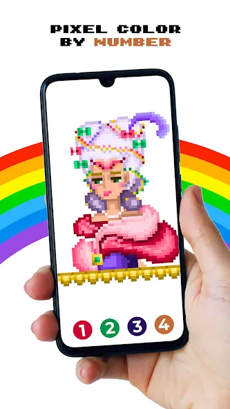 Pixel by Number™ - Pixel Art (Пиксель по номеру) [МОД: Деньги, Монеты и Меню MOD] Screenshot 3