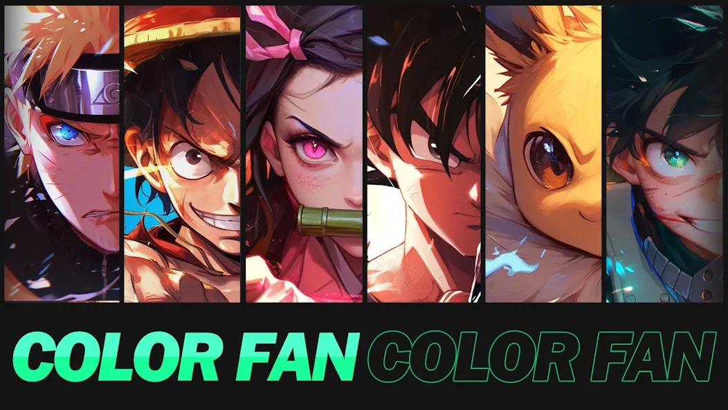 Color Fan - Color By Number (Цветной веер) [МОД: Бесконечные деньги, Монеты и Мега MOD] Screenshot 1