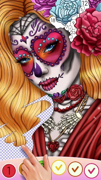Color Swipe Coloring Book game [МОД: Много монет, Открытые уровни и Мега MOD] Screenshot 4