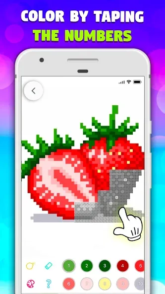 Pixel Art book・Color by number [МОД: Бесконечные деньги, Монеты и Мега MOD] Screenshot 2