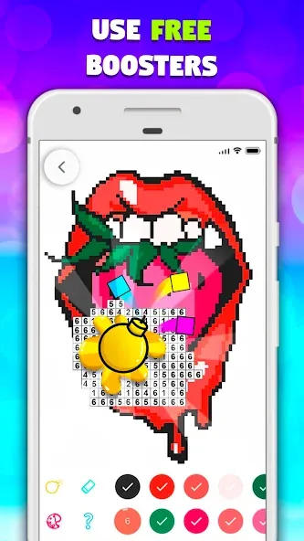 Pixel Art book・Color by number [МОД: Бесконечные деньги, Монеты и Мега MOD] Screenshot 4