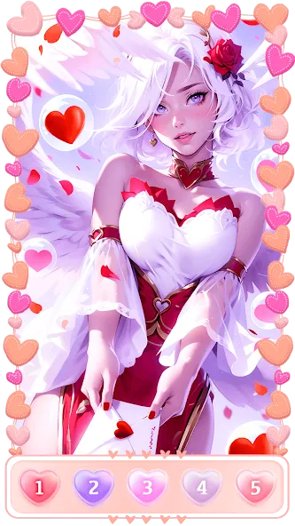 Love, Heart Coloring Book [МОД: Много денег, Монет и Все открыто] Screenshot 2