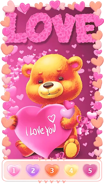 Love, Heart Coloring Book [МОД: Много денег, Монет и Все открыто] Screenshot 4