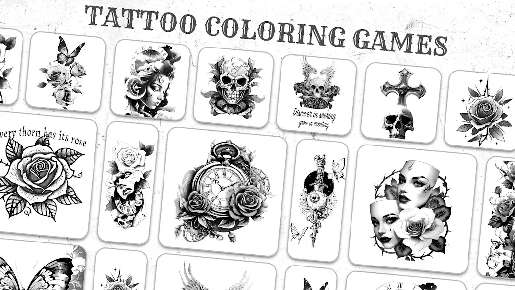 Tattoo Coloring games [МОД: Деньги, Монеты и Меню MOD] Screenshot 4