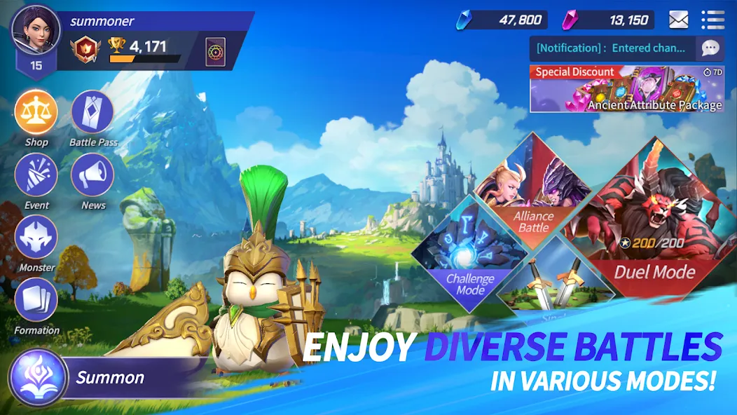 Summoners War: Lost Centuria (Саммонерс Вар) [МОД: Деньги, Монеты и Меню MOD] Screenshot 4