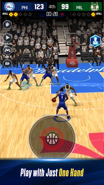 NBA NOW 24 (НБА СЕЙЧАС 23) [МОД: Деньги, Монеты и Меню MOD] Screenshot 2