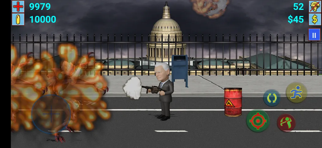 Aliens vs President (Элиены против Президента) [МОД: Много монет, Открытые уровни и Мега MOD] Screenshot 3
