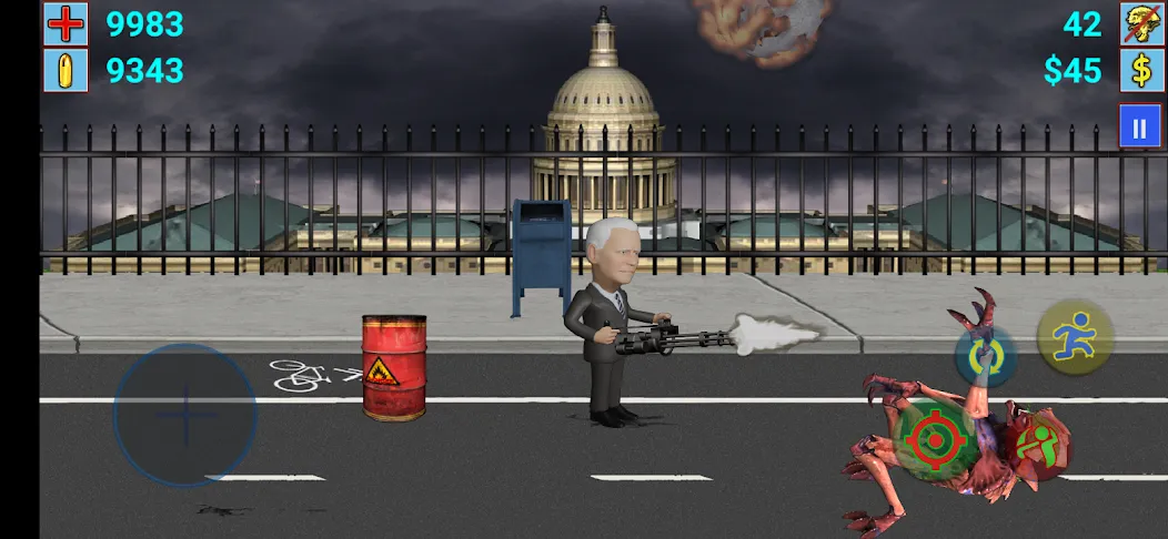 Aliens vs President (Элиены против Президента) [МОД: Много монет, Открытые уровни и Мега MOD] Screenshot 4