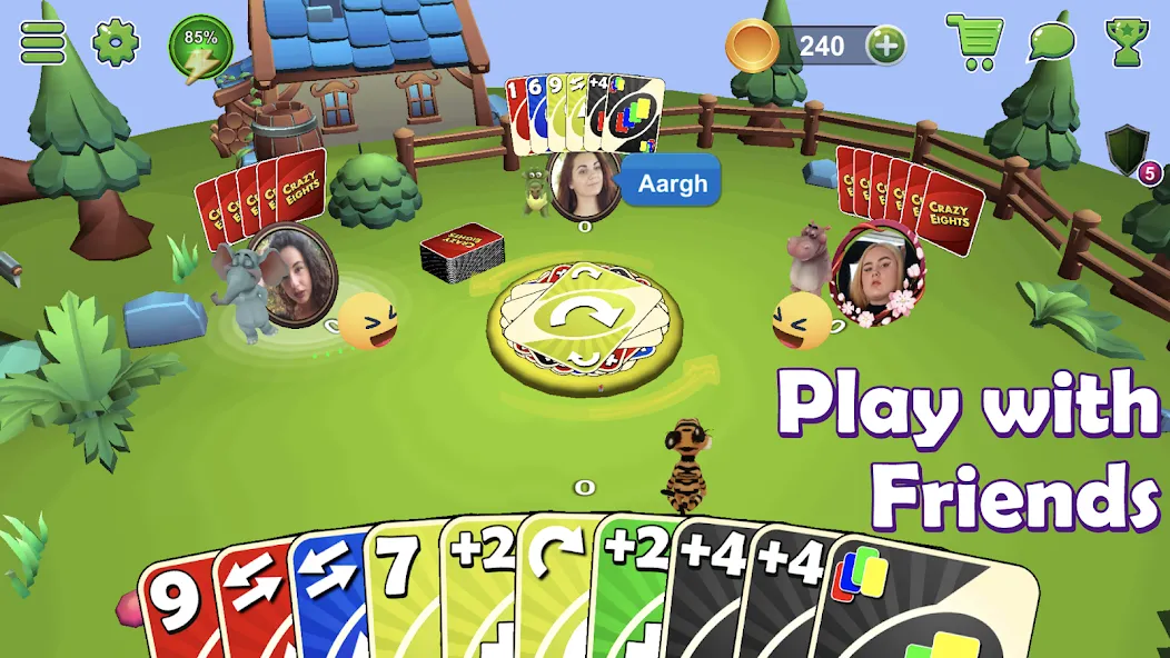 Crazy Eights 3D (КрэйзиЭйтс) [МОД: Много денег, Монет и Все открыто] Screenshot 2