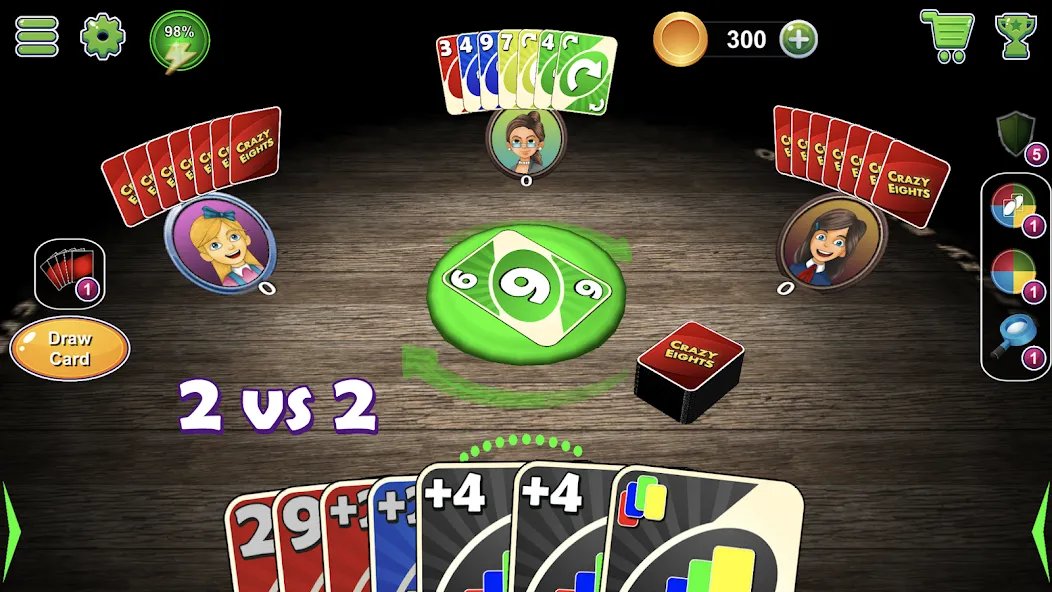 Crazy Eights 3D (КрэйзиЭйтс) [МОД: Много денег, Монет и Все открыто] Screenshot 4