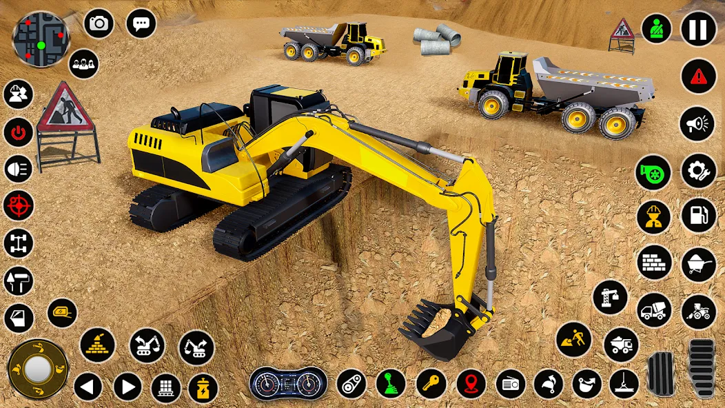Construction Dump Truck Game (Конструкционный симулятор самосвала) [МОД: Меню, Бесконечные монеты и Открытые уровни] Screenshot 1