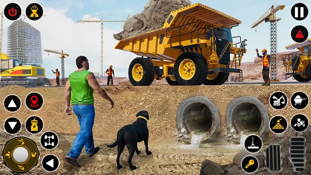 Construction Dump Truck Game (Конструкционный симулятор самосвала) [МОД: Меню, Бесконечные монеты и Открытые уровни] Screenshot 3
