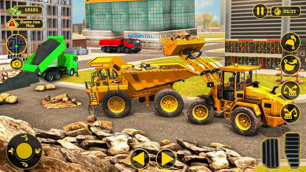 Construction Dump Truck Game (Конструкционный симулятор самосвала) [МОД: Меню, Бесконечные монеты и Открытые уровни] Screenshot 4