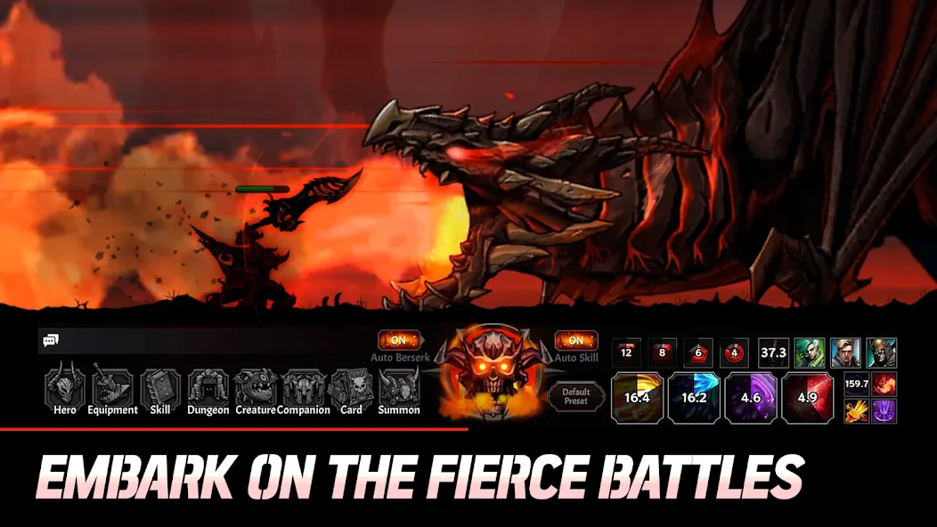 Idle Berserker: legend of rpg (Айдл) [МОД: Много монет, Открытые уровни и Мега MOD] Screenshot 1