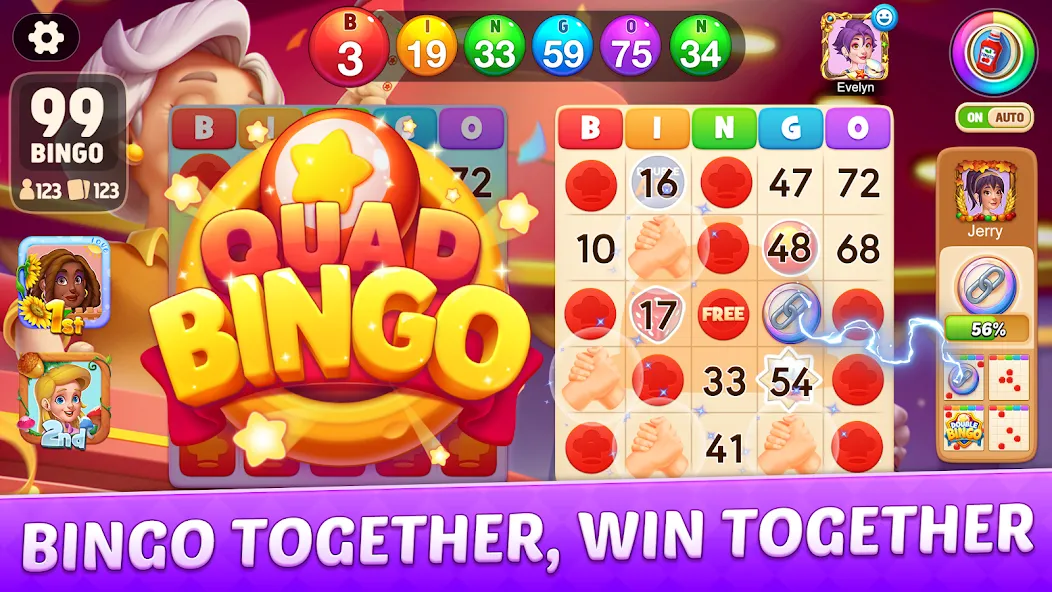 Bingo Frenzy®-Live Bingo Games (Бинго Френзи) [МОД: Бесконечные деньги, Монеты и Мега MOD] Screenshot 2