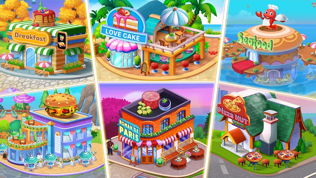 Food Voyage: Fun Cooking Games (Фуд Воядж) [МОД: Все открыто, Дополнительные деньги и Меню MOD] Screenshot 1