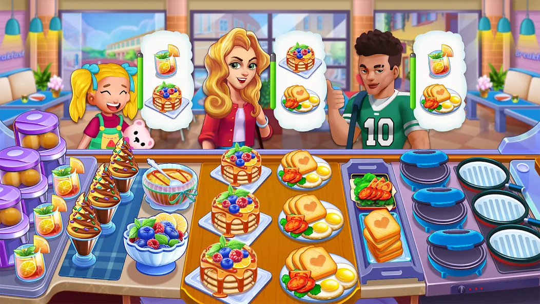 Food Voyage: Fun Cooking Games (Фуд Воядж) [МОД: Все открыто, Дополнительные деньги и Меню MOD] Screenshot 3