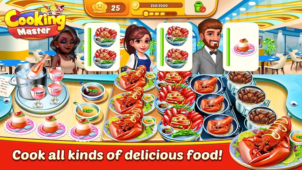 Cooking Master:Restaurant Game (Кукинг Мастер) [МОД: Бесконечные деньги, Монеты и Мега MOD] Screenshot 4